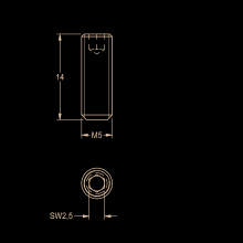 KWC Gewindestift M5x14, Edelstahl, 2000104710
