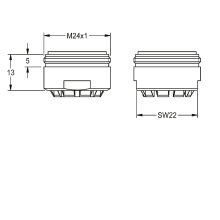 KWC Strahlregler, M24x1, Niederdruck, 2000104761