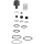 KWC Ersatzteilset, Gummiteile, Feder, Sicherungsring, 2000104807