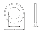 KWC Schubrosette, mit O-ring, Verchromt, 2000104828