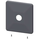 KWC Edelstahlabdeckplatte, 205x225 mm, Bohrung für...