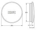 KWC Verschlusskappe, AQUALINE, Metall, 2000104928