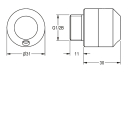 KWC Entleerungsventil, AQUAMIX, für Wandbatterie,...