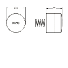 KWC Druckkappe, AQUALINE, DN20, Ganzmetall, 2000105097