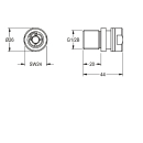 KWC Anschlussstutzen, Aquajet-slimline, 9 l, 2000105479