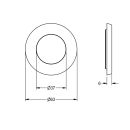 KWC Schubrosette, mit O-ring, 2000105569