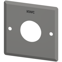 KWC Edelstahlabdeckplatte, 110x110 mm, Bohrung für Betätigung, 2000105589