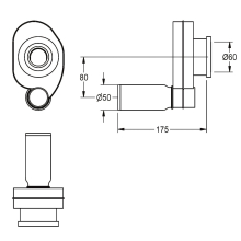 KWC Siphon, mit Radarsensoraufnahme, 2000105798