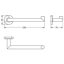 KWC Handtucharm, MEDIUS, Edelstahl, 238x54x70 mm, AP,...