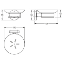 KWC Seifenablage, MEDIUS, Edst, 110x55x125 mm, AP,...