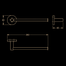 KWC Handtucharm, FIRMUS, Edelstahl, 260x60x65 mm, AP,...