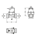 KWC Magnetventil, G3/4B, 6 VDC, 2000109416