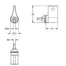 KWC Mischerhebel, PROTRONIC-S, mit Temperaturanschlag,...