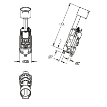 KWC Funktionseinheit, PROTRONIC-S, für Batteriebetrieb, 2000109493
