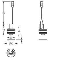 KWC Magnetventilkartusche DN7, Bistabil, 6 VDC