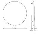 KWC Abdeckplättchen, Aqualine-therm, 2030003258