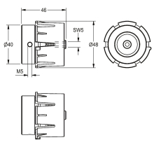 KWC Bedieneinheit, Aqualine-therm, 2030003296