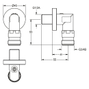 KWC Montageset, SMARTWAVE, Wasser Aus Der Wand Direkt...