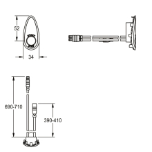KWC Sensor, AQUACONTACT, für Duschpaneel, 2030012235