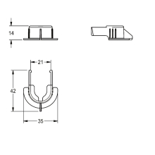 KWC Halteklammer, SMARTWAVE, 2030012240