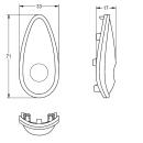 KWC Elastomertaster, SMARTWAVE, 2030012281