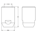 KWC Notduschkopf, DN20, Grün, 65 L/min, G3/4