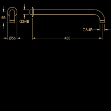 KWC Wandarm, für Notduschkopf DN20, Grün