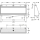 KWC Reihenurinal, CAMPUS, Edelstahl V4A, 1200x515x235 mm, Siebablauf Mittig