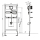 KWC Installationselement, AQUAFIX, für Keramikurinal, für Ur-spüler