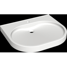 KWC Waschtisch, Variuscare, MIRANIT, 650x120x550 mm, Barrierefrei