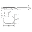 KWC Waschtisch, Variuscare, MIRANIT, 650x120x550 mm,...