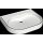 KWC Waschtisch, Variuscare, MIRANIT, 550x120x450 mm, Barr-frei, Farbstreifen