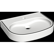 KWC Waschtisch, Variuscare, MIRANIT, 450x120x350 mm, Barr-frei, Farbstreifen