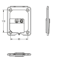 KWC Rahmen, FLUSH-S, mit Sensor, 2030021780