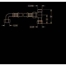KWC Anschluss-set, PURETHERM, Schlauch, T-stück, für Untertisch-thermostat