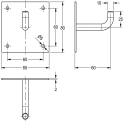 KWC Kleiderhaken, HEAVY DUTY, Edst, 80x80x65 mm,...