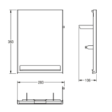 KWC Front, EXOS, Edelstahl, für EXOS637