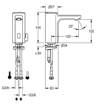 KWC Standbatterie, F5, Elek, Mischer, 5l, Batterie