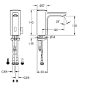 KWC Standbatterie, F5, Elek, Mischer, 5l, Batterie
