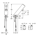 KWC Standventil, F3, Elek, O. Mischung, 6l, Batterie