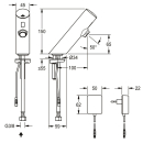 KWC Standventil, F3, Elek, O. Mischung, 6l,...