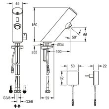 KWC Standbatterie, F3, Elek, Mischer, 6l, Steckernetzteil 230 VAC