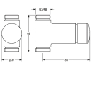 KWC Durchgangsventil, F3, Hydraulisch, O. Mischung,...