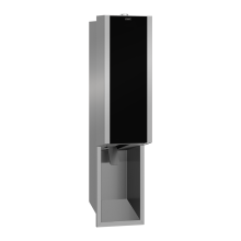 KWC Schaumseifenspender, EXOS, Edelstahl, UP, 124x500x120 mm, Front ESG Schwarz