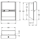KWC Wc-doppelrollenhalter, EXOS, Edst, 284x350x147 mm,...