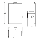 KWC Front, EXOS, Edelstahl, für EXOS611/EXOS611E