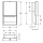 KWC Papierhandtuchsp, EXOS, Edelstahl, UP, 304x500x120 mm, Front ESG Weiß