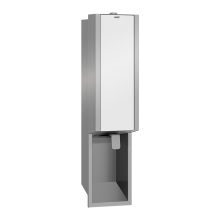 KWC Seifenspender, EXOS, Edelstahl, UP, 124x500x120 mm, Front ESG Weiß