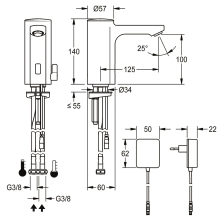 KWC Standbatterie, F5, Elek, Mischer, 5l, Steckernetzteil 230 VAC