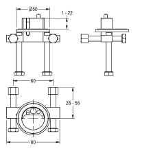 KWC Verdrehs, F5, für. Standarmaturen